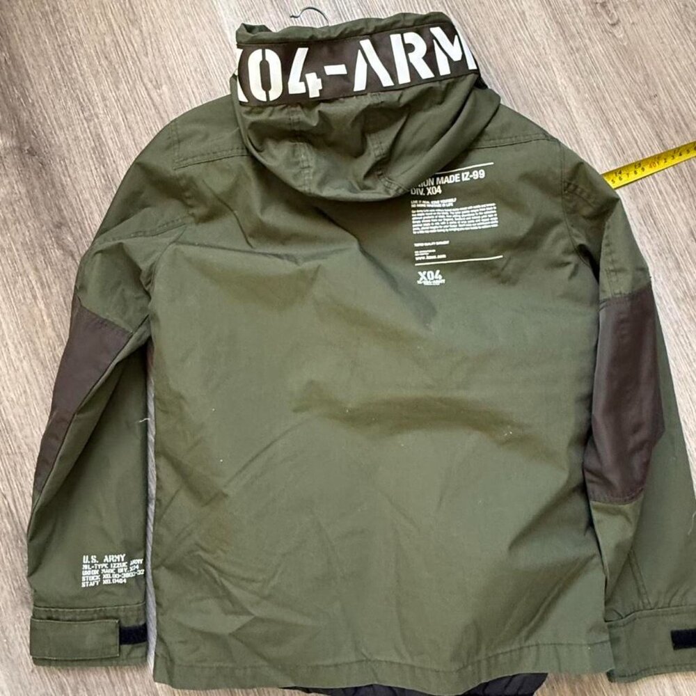 Izzue Men's Khaki and Green Jacket